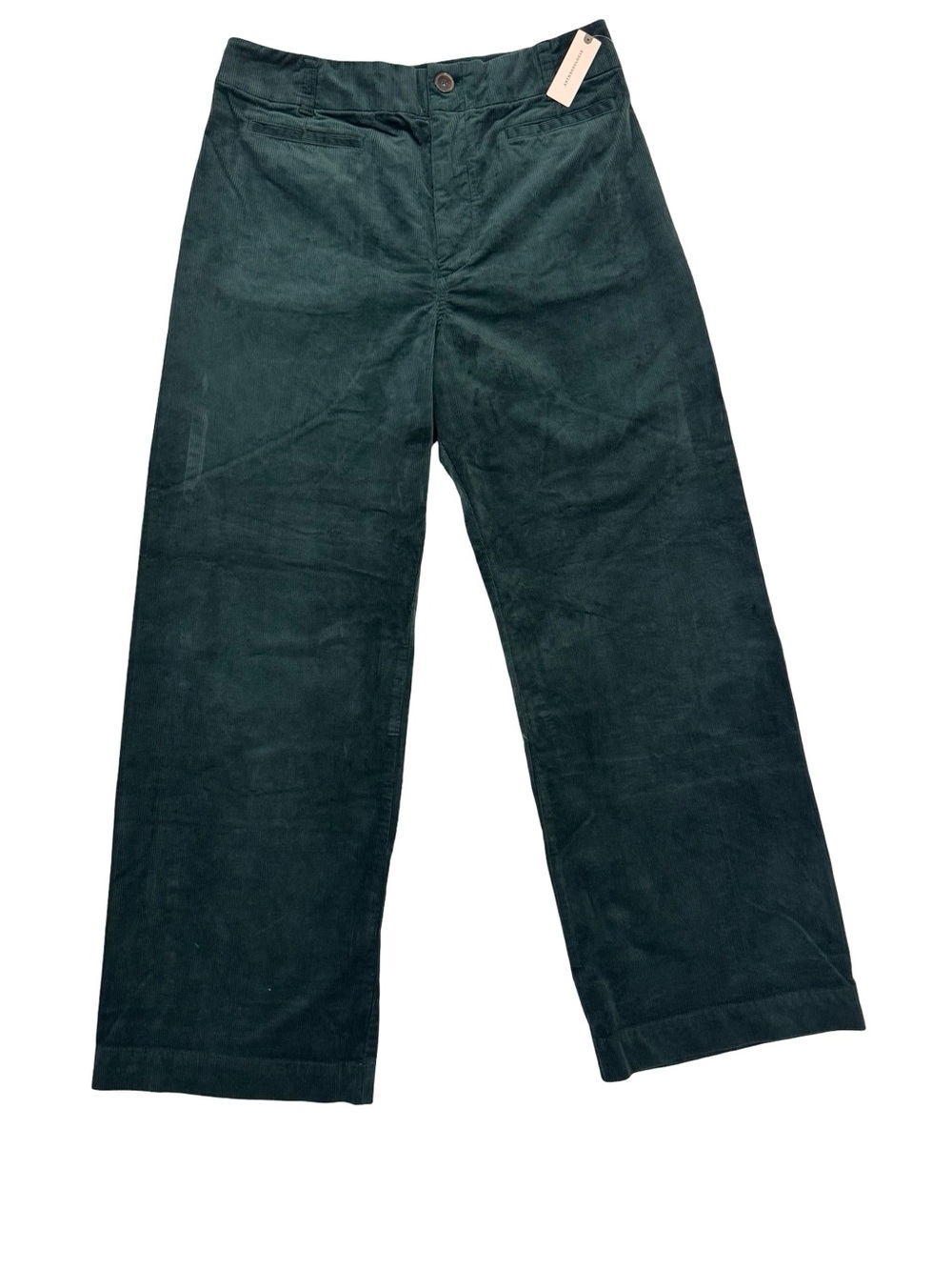 Anthropologie Green Corduroy Wide Leg Pants - Picture 4 of 15
